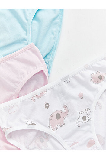 LC Waikiki Lcw Kids Elastic Waist Girls' Panties 3-Piece