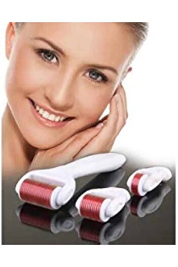 Generic Derma Roller Set 3 Heads in Different Sizes (0.5/1.0/1.5 mm) Skin Care