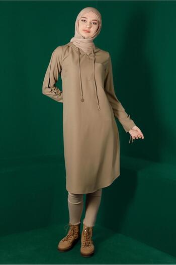 Alvina EYE DETAILED HOODED TUNIC 43269