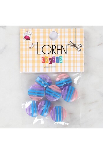 KNC Home Loren Crafts 8 Pack Patterned Buttons - 1091