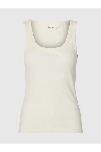 Selected Femme Tanktop Rippmuster Baumwoll
