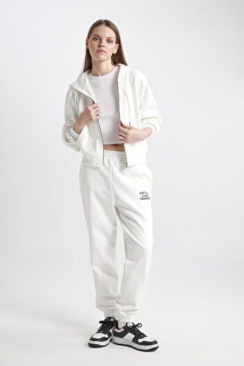 DeFacto Cool Jogger Fabric - Rubber Waist, Straight Pocket Sweatpants Z7072Az24Sp