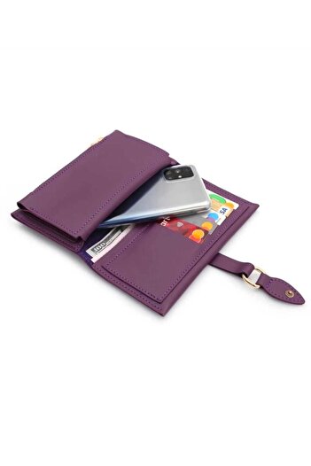 şeffafavm Orange Leather Wallet