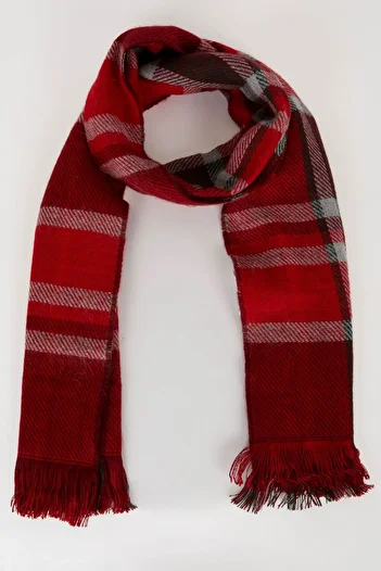 DeFacto New Year's Themed Women's Checkered Scarf - C6896Ax24Wn