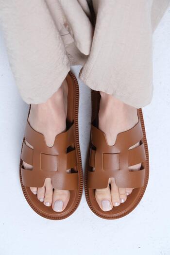 Mio Gusto Γυναικείες παντόφλες Ramona Tan Color