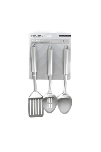 progress Kitchen utensil set, 3 pieces, Metallic