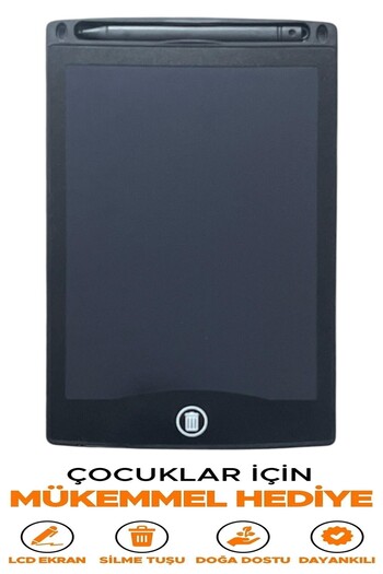 Kenko Dijital Yazı Tableti Lcd Ekranlı Kalemli Çizim Tahtası 8.5'' inch Siyah Renk