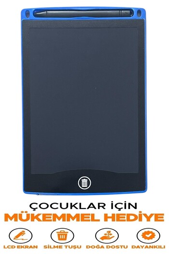 Kenko Dijital Yazı Tableti Lcd Ekranlı Kalemli Çizim Tahtası 8.5'' inch Mavi Renk