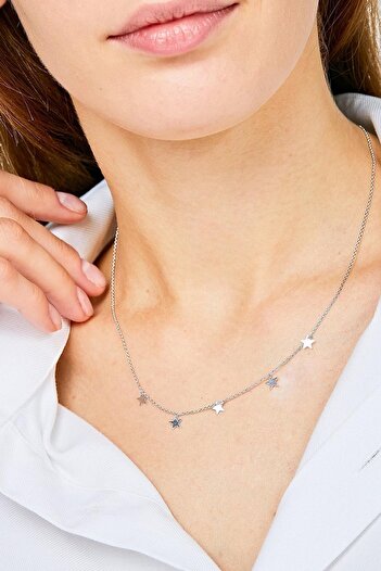 New Obsessions Silver Star Necklace