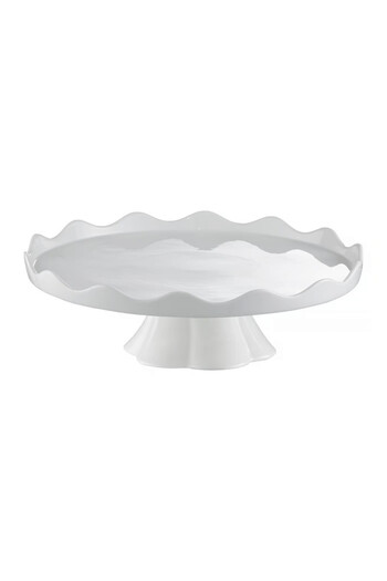 Ambition Cake stand with edge up 30cm, Cream