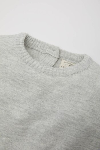 DeFacto Baby Boy Crew Neck Basic Plain Knitwear Sweater A5036A524Au