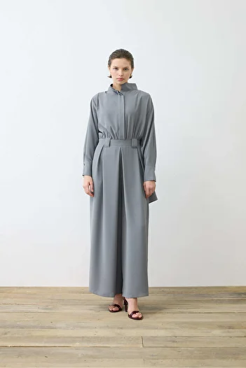 TERZİ DÜKKANI Monica Crepe Jumpsuit Anthracite