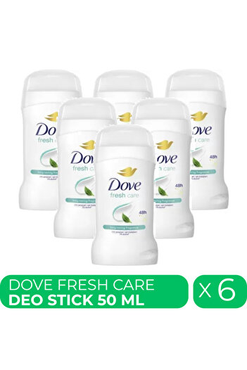Dove Fresh Care, deodorant stick for women, 6 pcs x 50 ml