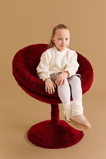 DeFacto Baby Girl Crew Neck Knitted Patterned Knitwear Sweater C8277A524Wn