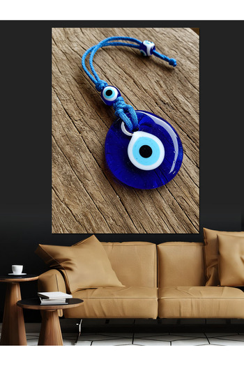 ekart Evil Eye Bead and Protection Icon Decorative Canvas - Mdf Wooden Painting