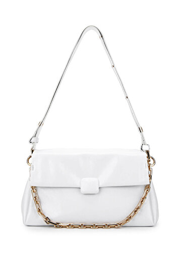 Tamer Tanca Women's Vegan White Shoulder Bag
