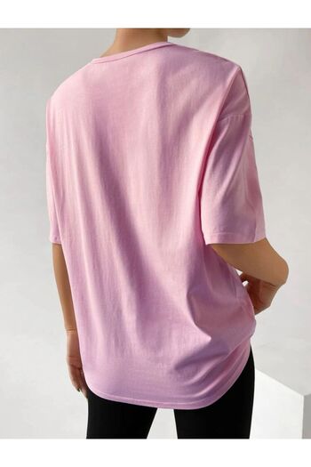 warn Tricou simplu supradimensionat colorat