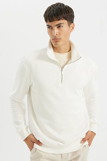 DeFacto Herren-Sweatshirt – entspannter Schnitt