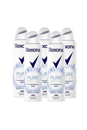 Rexona Rexona Pure Fresh women's deodorant spray, 5 x 150 ml