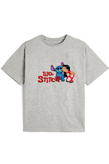makiteks Girl's Printed Tshirt 5-14 Years Lilo Stitch Quality Cotton
