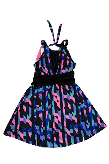 hazelin Women's Multicolored Shorts Dress Swimsuit Hzl22S-Ar19211