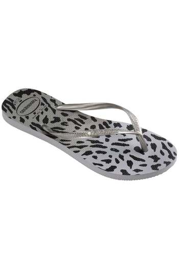 Havaianas Slim Black Leopard Women's Slippers