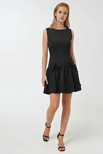 Hiccup Bow Detailed Fitted Mini Dress