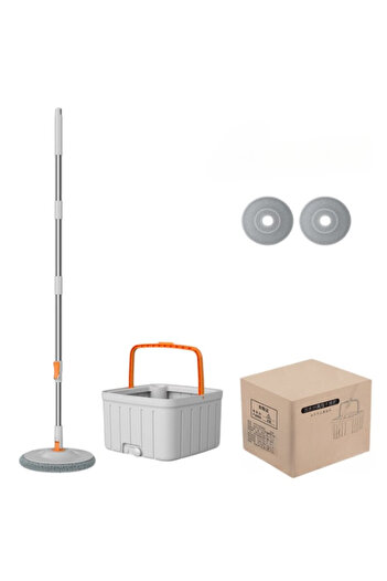 OEM Arvadacleanmagic Rotary Mop Set With Two Refills, Square Bucket, Dimensions 31x31x22cm