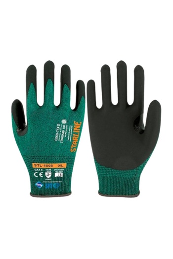 Starline Stl-1008 Cut Resistant Work Gloves Anti-Slip Nitrile Coated with High Protection