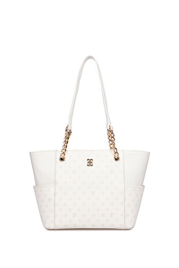Pierre Cardin Bone Monogram Women's Shoulder Bag 05Po25Y1890