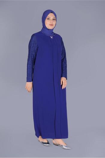 Alvina Stone Detailed Lace Dress - 20024
