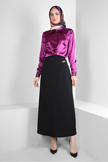 Alvina STRAIGHT CUT SKIRT WITH CHAIN DETAIL 60405