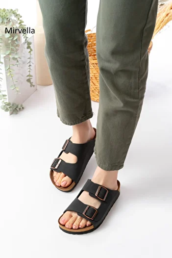 mirvella unisex παντόφλες με διπλή πόρπη άνετο σπίτι & παντόφλες