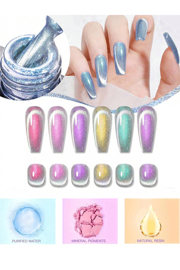 X SPRING Nail Polish 6 Piece , High Gloss Shiny Long Lasting Top Gel , for Home DIY and Nail Salon.