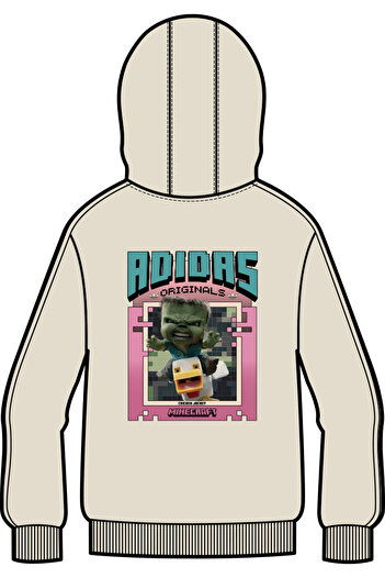 adidas Gfx Fz Hoodie Sweatshirt White Jz9932