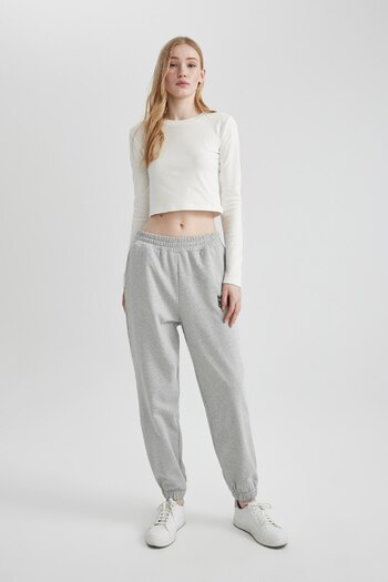 DeFacto Cool Jogger Sweatpants - Straight Waist, Elastic Leg X5391Az24Sp