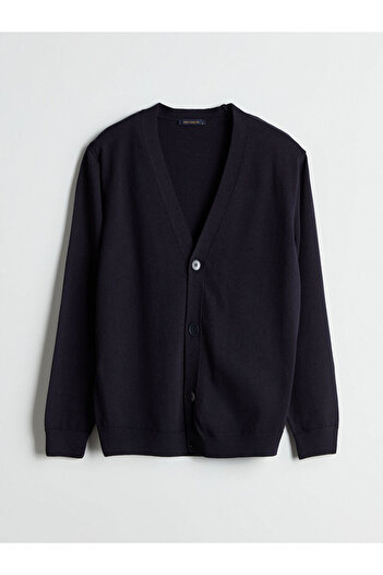 LC Waikiki Lcw Vision Standard Mold V-Neck Men's Knitwear Cardigan