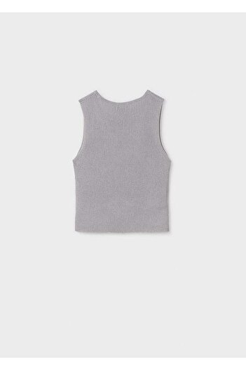 MAYORAL Summer Girl Stylish Blouse Mercerized Grey
