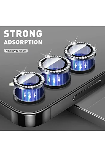 Fibaks Samsung Galaxy A16 Compatible Stony Glossy Camera Lens Protector Glass and Frame Camera Protection Lens