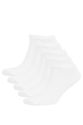 DeFacto 5-teilige Baumwoll-Booties-Socken für Herren J6444azns
