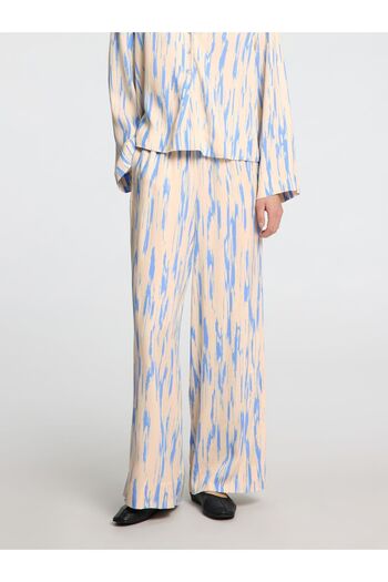 Selected Femme Hose mit weitem Bein Print