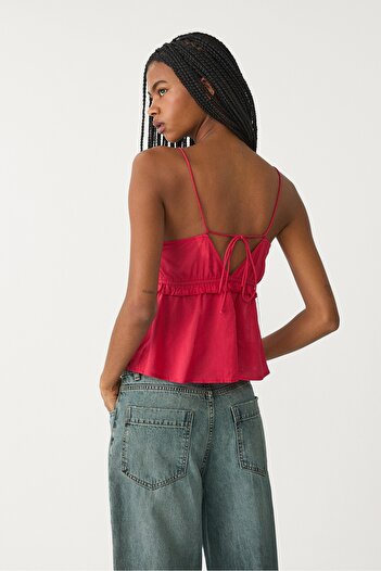 Stradivarius Bağcıklı askılı top