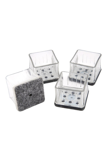 Magic Sliders Square Shape Rubber Felt Pad Set 1.25 - 1.37Inch