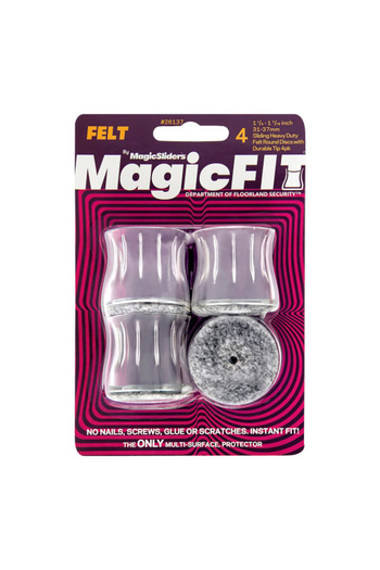 Magic Sliders Round Shape Rubber Felt Pad Set 1.25 - 1.063Inch
