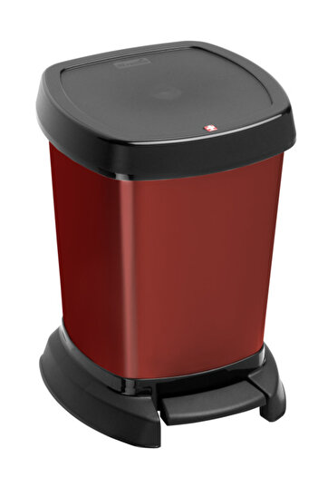 Rotho Pedal bin 6L, red, Paso