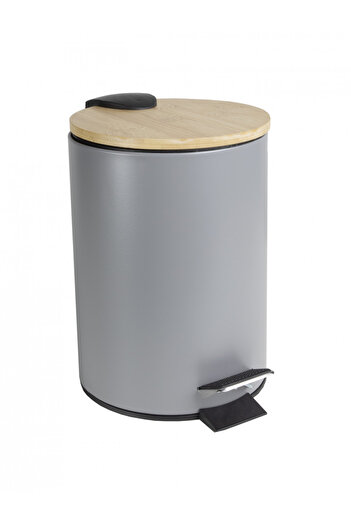 JOTTA Pedal bin 3L, grey, Scandic