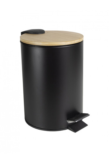 JOTTA Pedal bin 3L, black, Scandic