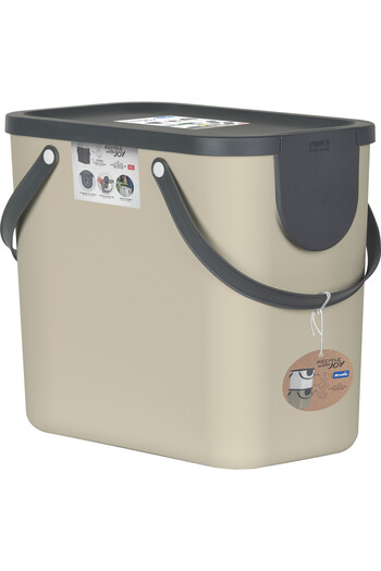 Rotho Cos colectare selectiva 25L, cappuccino, Albula