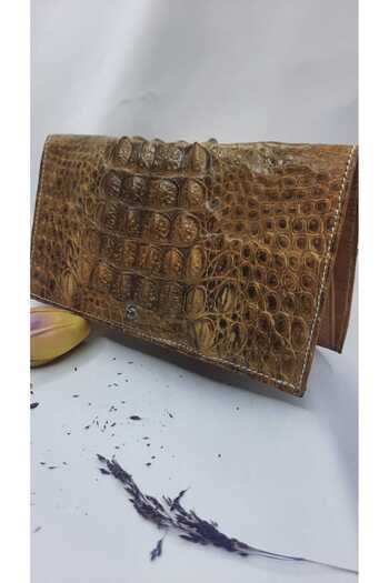 ŞIK VE MUTLU Handmade Alligator Skin Wallet