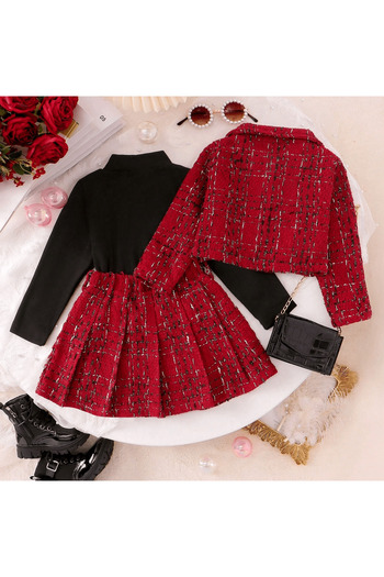 nannie Red Girls Luiza Outfit - 3-4 years